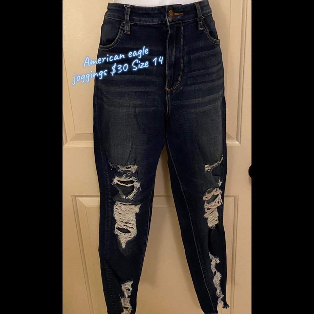 American eagle jeggins super high rise